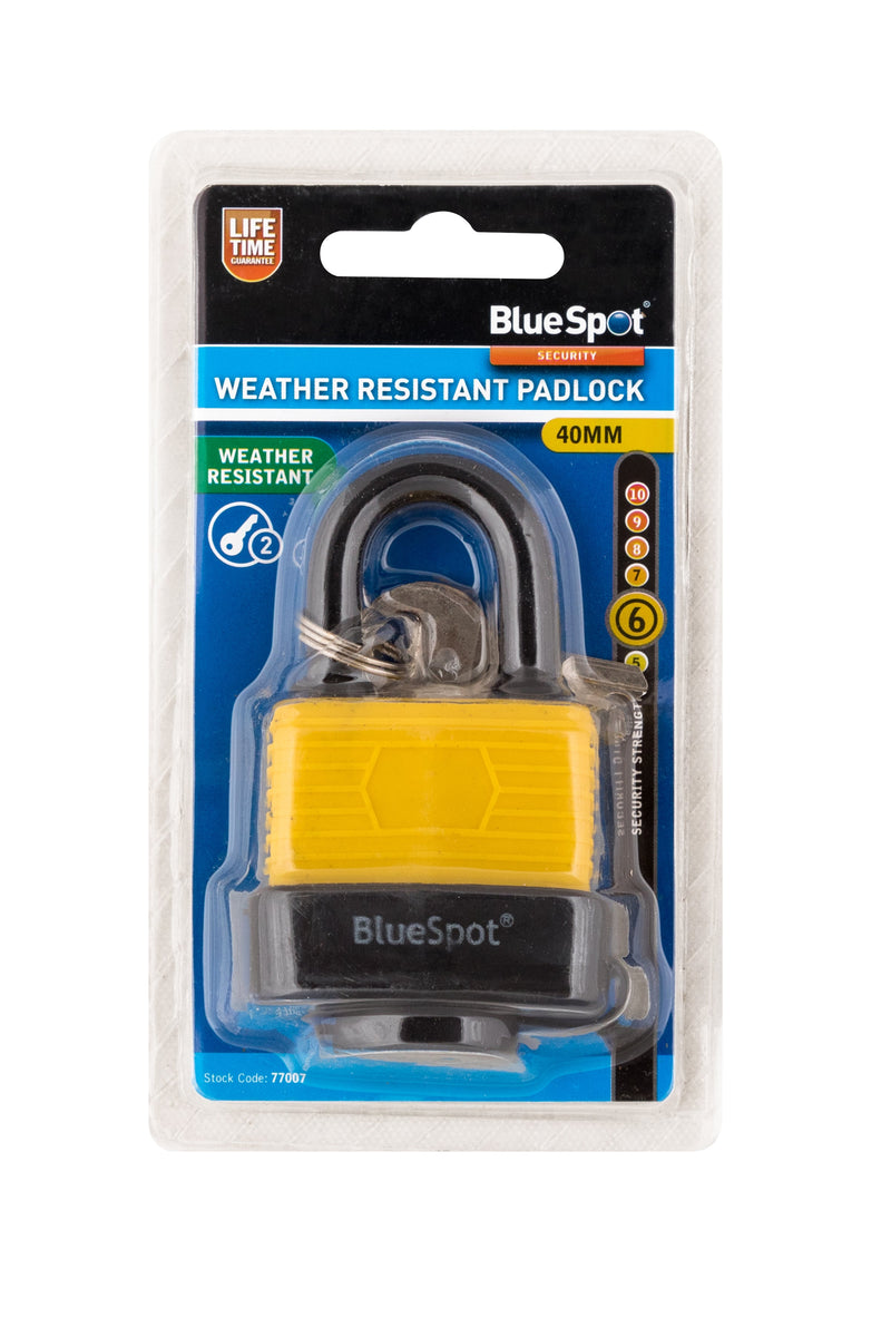Blue Spot Tools Weather Resistant Padlock