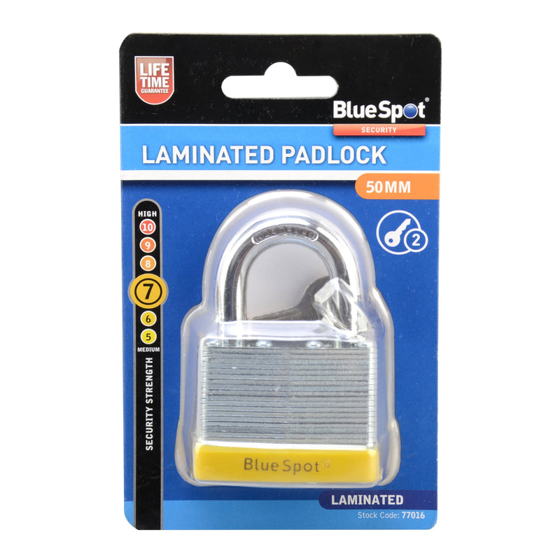 Blue Spot Tools Laminated Padlock