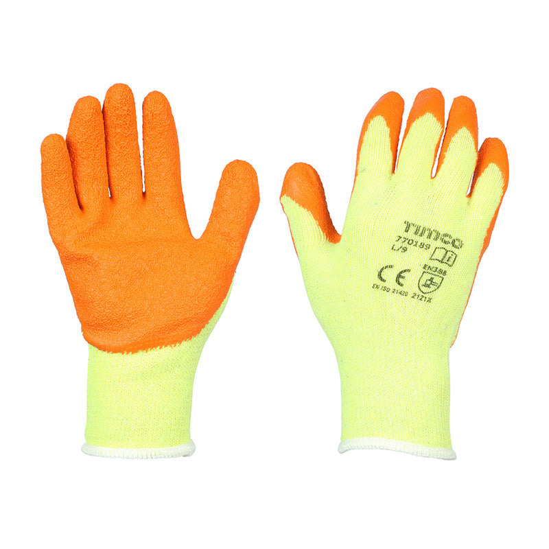 TIMCO Eco Grip Crinkle Latex Coated Polycotton Gloves Multi Pack — Bag