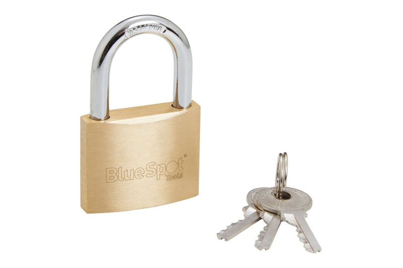 Blue Spot Tools Brass Padlock Double Locking