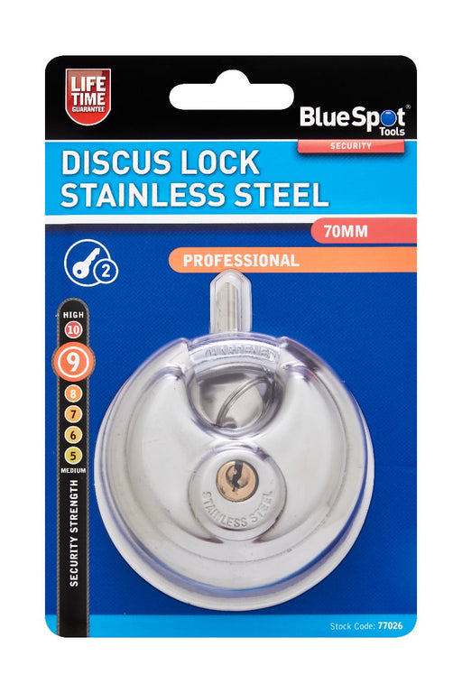 Blue Spot Tools Discus Lock Stainless Steel