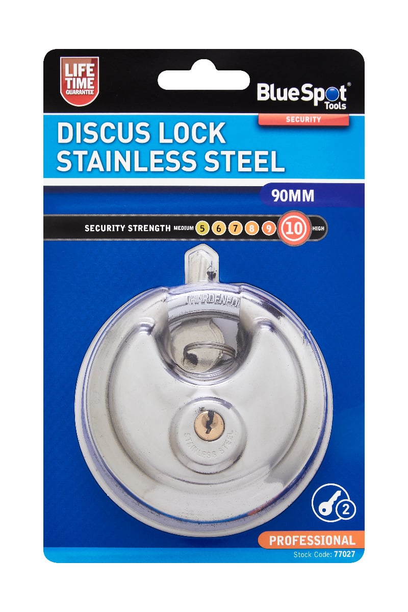 Blue Spot Tools Discus Lock Stainless Steel
