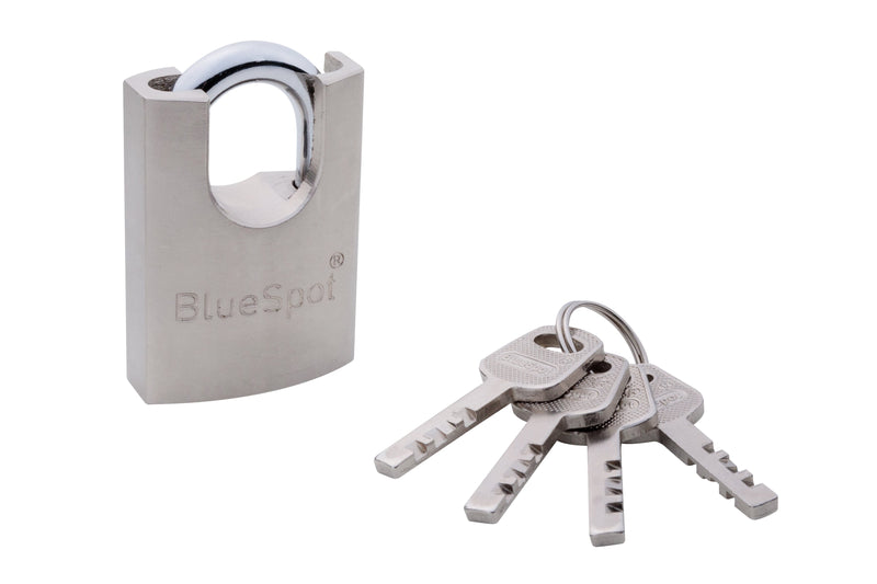 Blue Spot Tools Shrouded Satin Finish Padlock