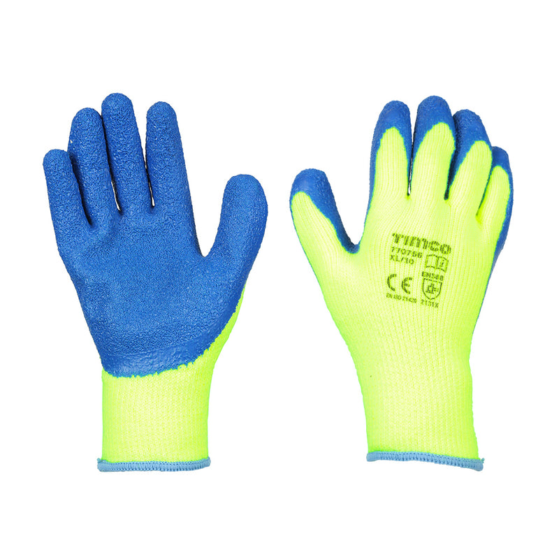 TIMCO Warm Grip Crinkle Latex Coated Polyester Gloves