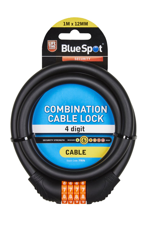 Blue Spot Tools Combination Cable Lock