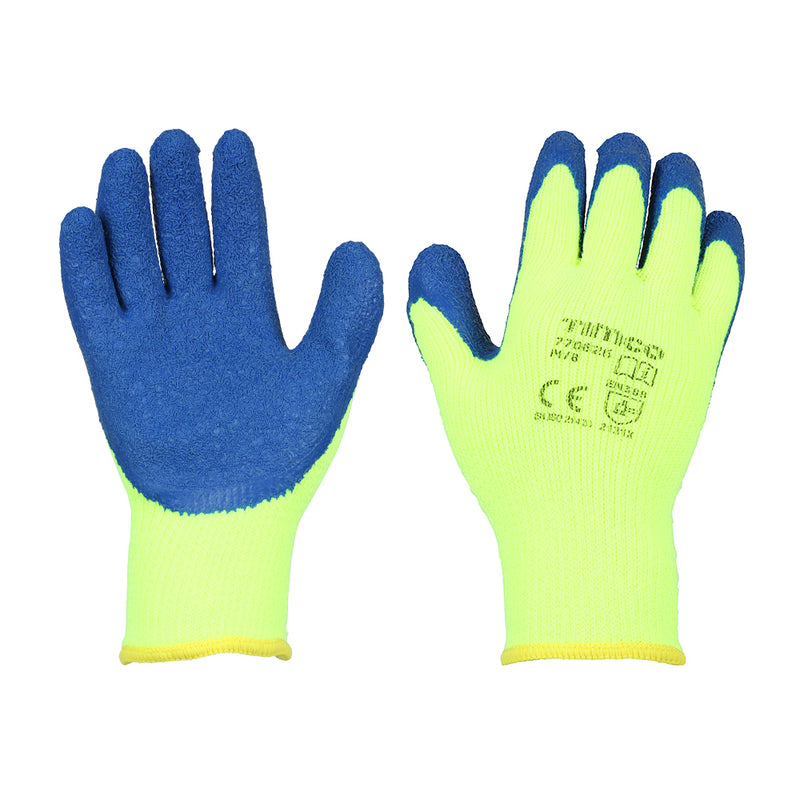 TIMCO Warm Grip Crinkle Latex Coated Polyester Gloves - Large