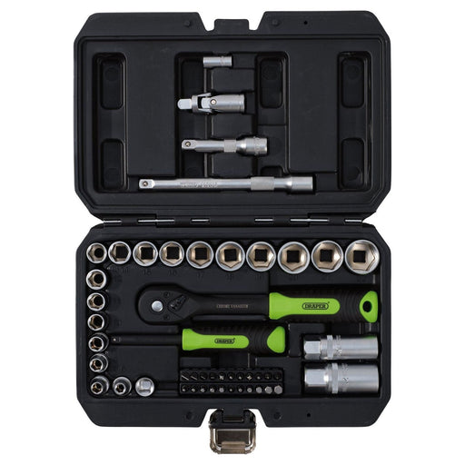 Draper HI-TORQ Metric Socket and Bit Set, 1/4" and 3/8" Sq. Dr. (48 Piece) Draper - Town Tools