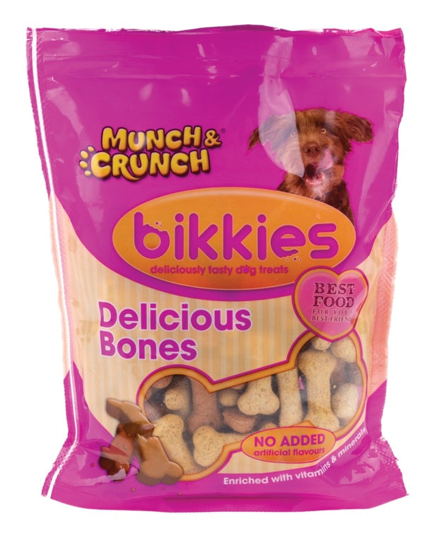 Munch & Crunch Bikkies Delicious Bones 350g