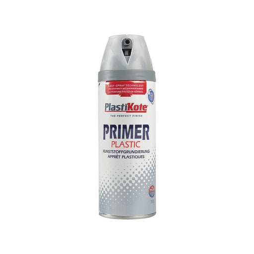 Plastikote Twist & Spray Plastic Primer 400ml PlastiKote - RockBottom Nothampton