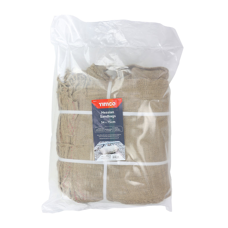 TIMCO Hessian Sandbags Natural