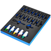 Draper Bunker Impact Socket Set in EVA Foam Inlay, 1/2" (20 Piece) Draper - Town Tools