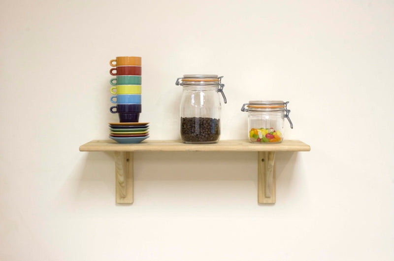 Core Natural Wood Shelf Kit Pine 585mm