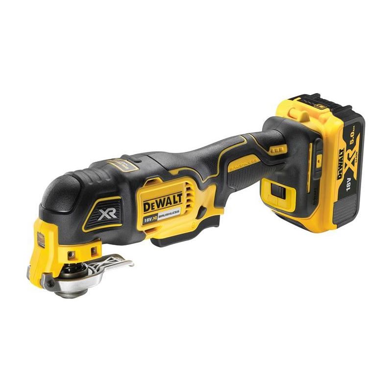 Dewalt Power Tools DCS356P1 XR Oscillating Multi-Tool 18V 1 x 5.0Ah Li-ion DeWALT Power Tools - RockBottom Northampton