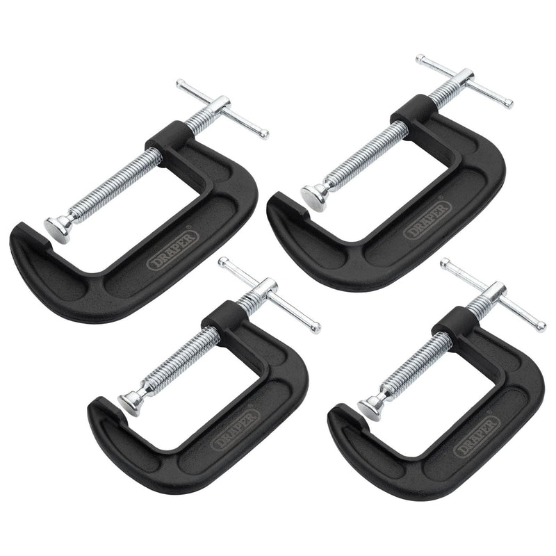 Draper Heavy Duty G-Clamp Set (4 Piece) Draper - Town Tools