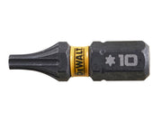 DeWALT Power Tools EXTREME FlexTORQ Bits T10 x 25mm (Pack 5) DeWALT Power Tools - RockBottom Northampton