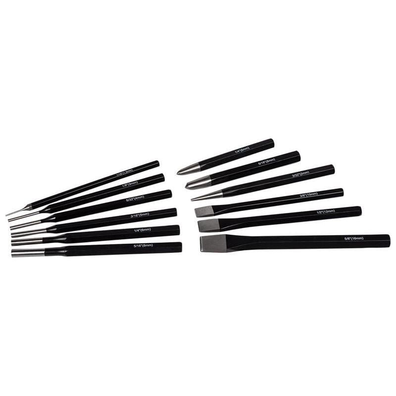 Roughneck Punch & Chisel Set 12 Piece Roughneck - RockBottom Nothampton