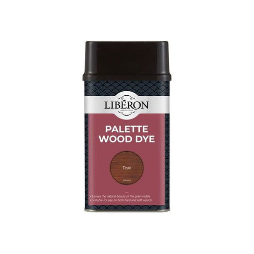 Liberon Palette Wood Dye Teak 500ml Liberon - RockBottom Northampton