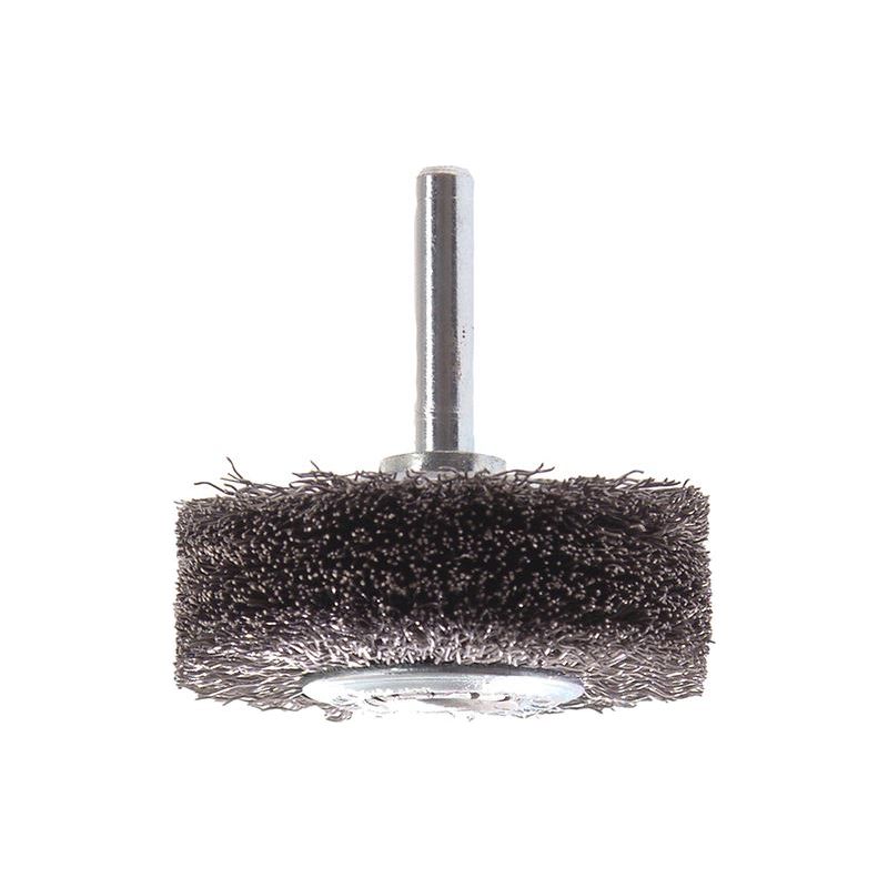 Lessmann Wire Wheel Brush with Shank 50 x 20mm, 0.30 Steel Wire Lessmann - RockBottom Northampton
