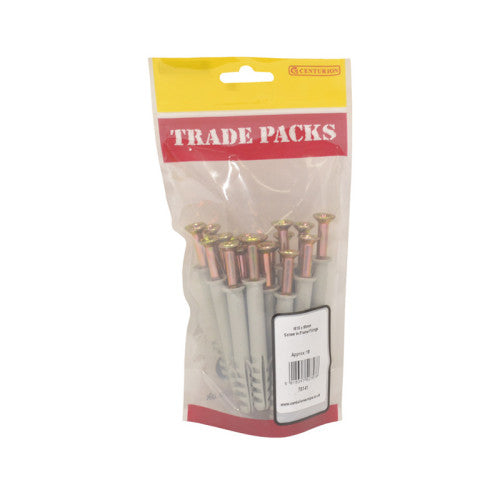 Screw In Frame Fixings - Zinc Plated - M10 x 80mm - (18 PK)