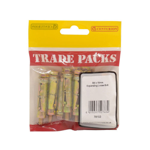 Expanding Loose Bolt - Zinc Plated - M6 x 10mm - (8 PK)