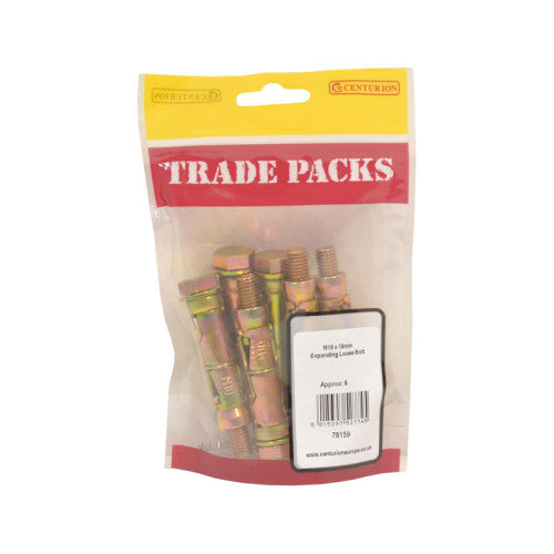 Expanding Loose Bolt - Zinc Plated - M10 x 10mm - (4 PK)
