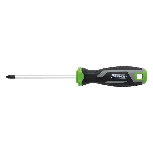 Draper Pozi Soft Grip Screwdriver, PZ1 x 100mm Draper - Town Tools