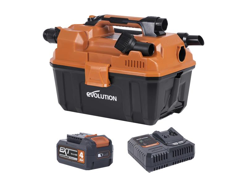 Evolution - R11VAC-Li EXT Wet & Dry Vacuum Cleaner 18V 1 x 4.0Ah Li-ion