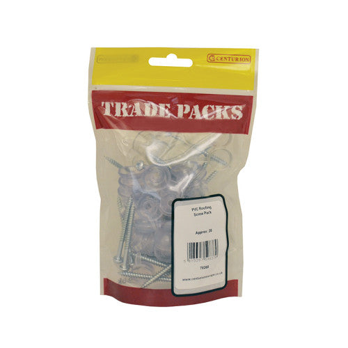 Roofing Screw Pack - White Cap - Pack of 20