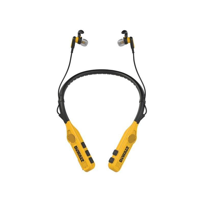 Dewalt Telecoms Jobsite Pro Max Neckband Earphones with Built-in Speakers DEWALT Telecoms - RockBottom Northampton