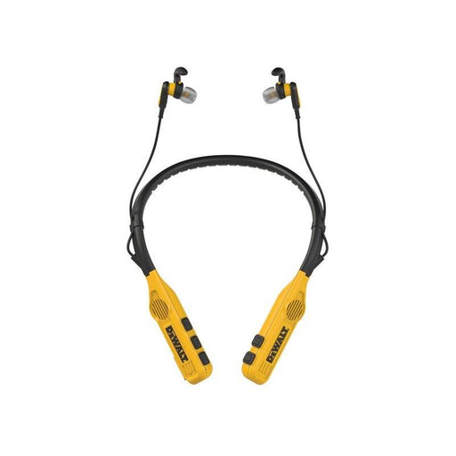 Dewalt Telecoms Jobsite Pro Max Neckband Earphones with Built-in Speakers DEWALT Telecoms - RockBottom Northampton