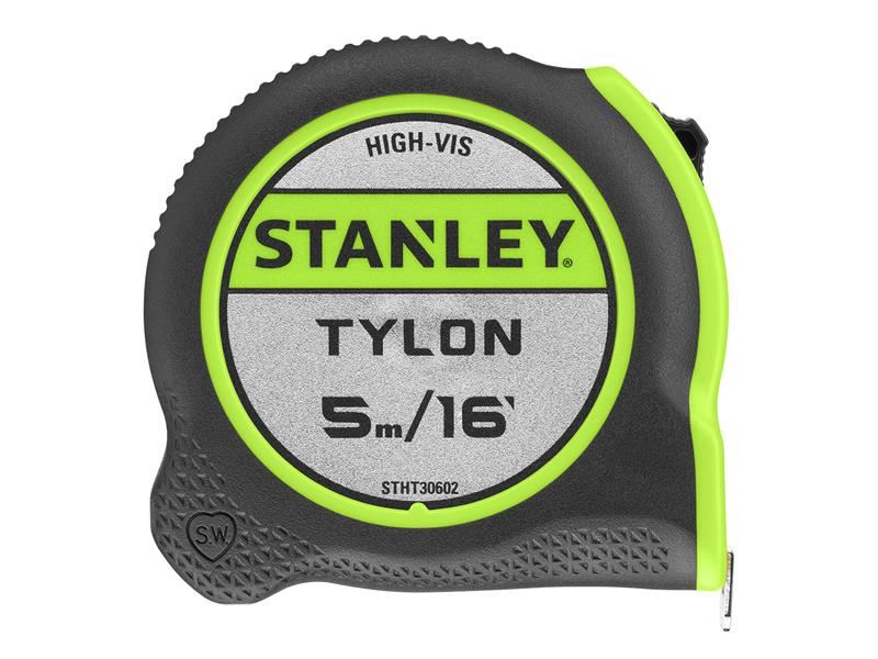 STANLEY Hand Tools Hi-Vis Tylon Tape Measure 5m (16ft) (Width 25mm) STANLEY� Hand Tools - RockBottom Nothampton
