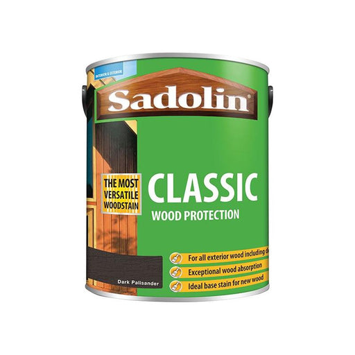 Sadolin Classic Wood Protection Dark Palisander 5 litre Sadolin - RockBottom Nothampton