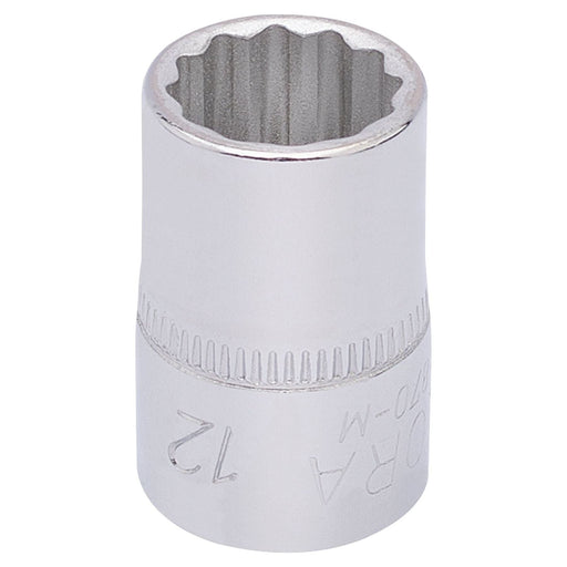 Draper Elora Bi-Hexagon Socket, 3/8" Sq. Dr., 12mm 25888 Draper - Town Tools 