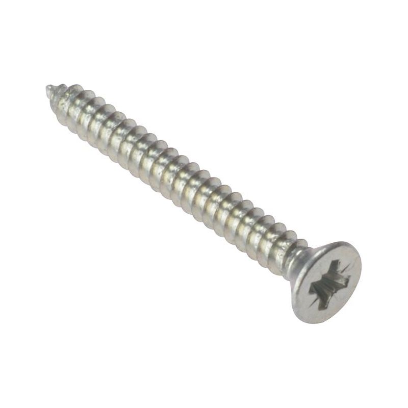 Forgefix Self-Tapping Screw Pozi Compatible CSK ZP 3/4in x 8 Box 200 ForgeFix - RockBottom Northampton