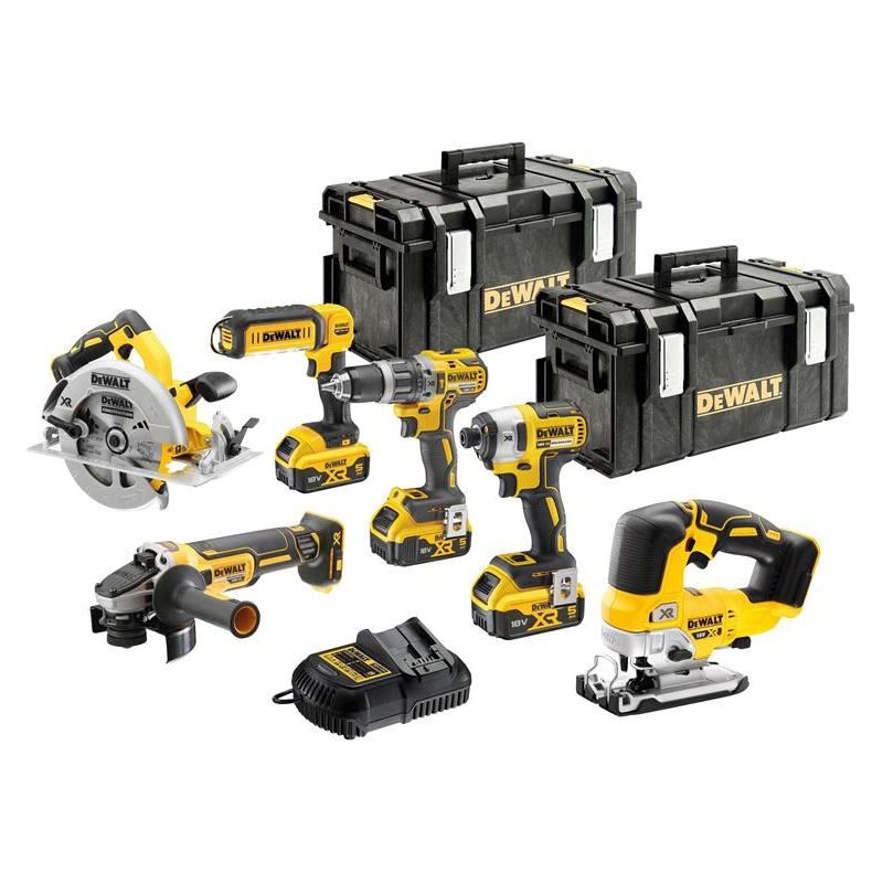 Dewalt Power Tools DCK663P3 XR Brushless 6 Piece Kit 18V 3 x 5.0Ah Li-ion DeWALT Power Tools - RockBottom Northampton