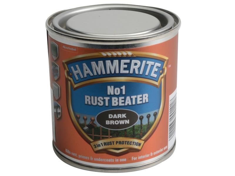 Hammerite No.1 Rust Beater Paint Dark Brown 250ml Hammerite - RockBottom Northampton