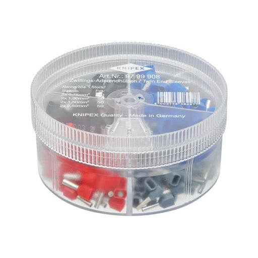 Knipex Insulated Twin Wire Ferrules Assortment Box, 200 Piece Knipex - RockBottom Northampton