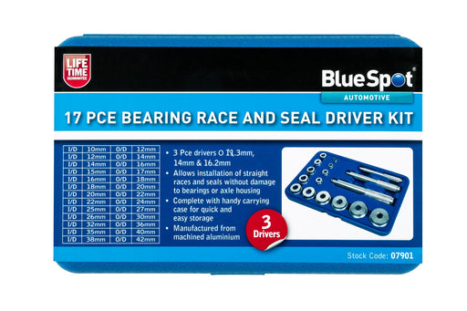 Blue Spot Tools 17 PCE Bearing Race and Seal Driver Kit