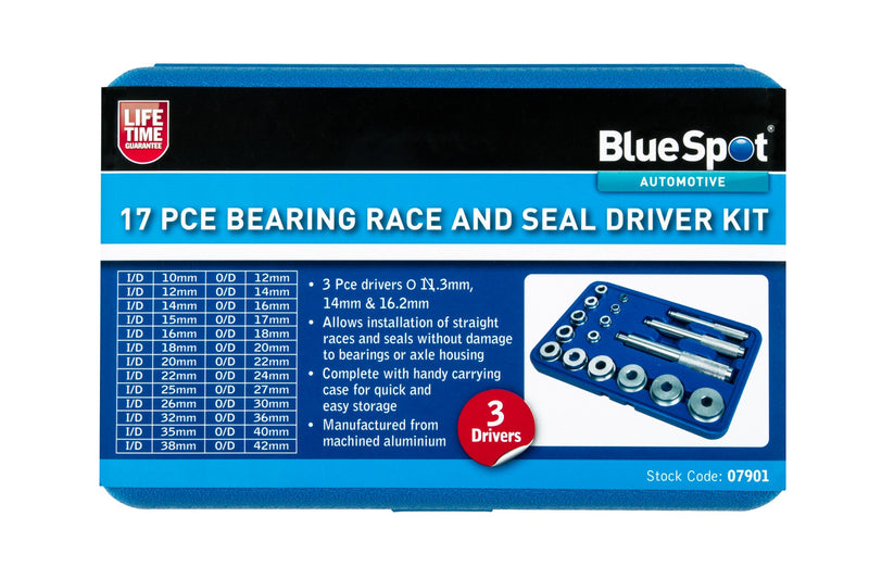 Blue Spot Tools 17 PCE Bearing Race and Seal Driver Kit