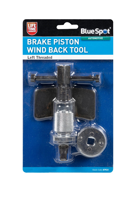 Blue Spot Tools Left Threaded Brake Piston Wind Back Tool