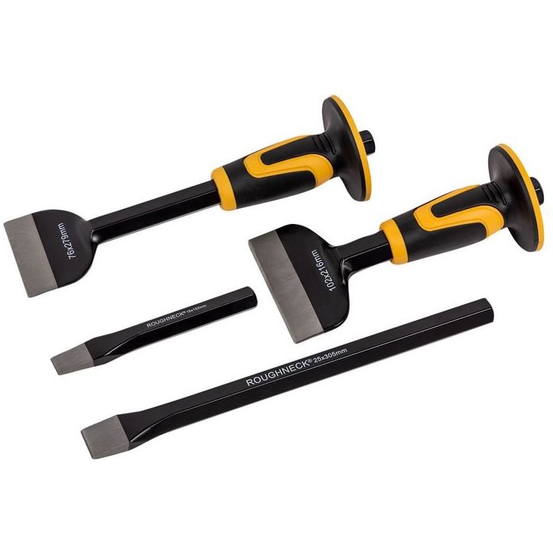 Roughneck Bolster & Cold Chisel Set 4 Piece Roughneck - RockBottom Nothampton