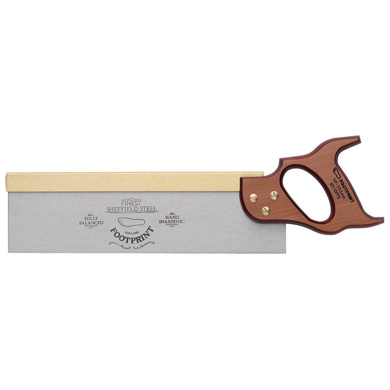 Footprint 256 Brass Back Tenon Saw 350mm (14in) 13 TPI Footprint - RockBottom Northampton