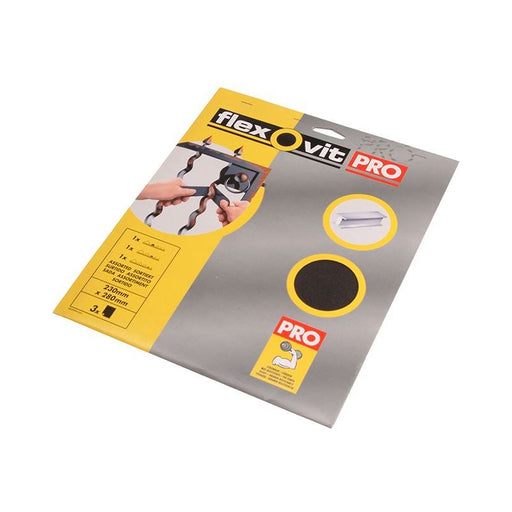 Flexovit Emery Cloth Sanding Sheets 230 x 280mm Fine 100G (25) Flexovit - RockBottom Northampton