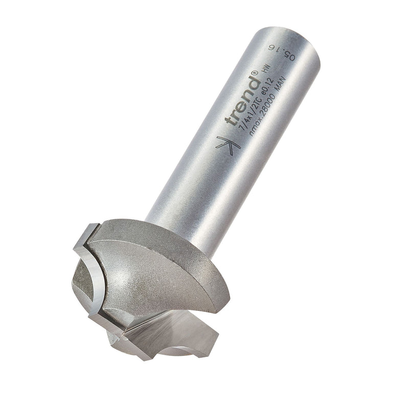 7/4X1/2TC - Ovolo rounding over cutter 8mm radius