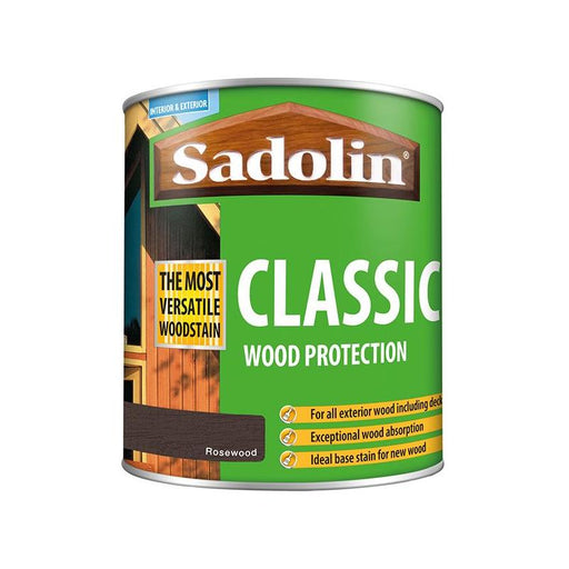 Sadolin Classic Wood Protection Rosewood 1 litre Sadolin - RockBottom Nothampton