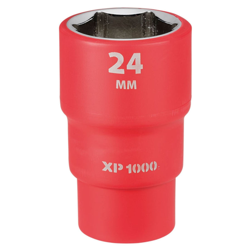 Draper XP1000 VDE Socket, 1/2" Sq. Dr., 24mm Draper - Town Tools
