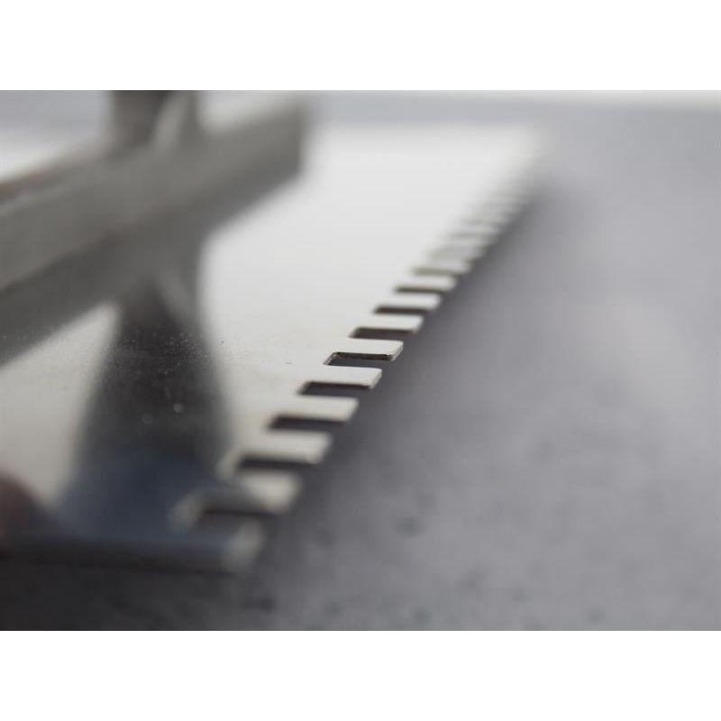 Faithfull Prestige Notched Trowel 275 x 115mm (11 x 4.1/2in) 6mm Notch Faithfull - RockBottom Northampton