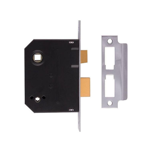 Union 2294 Mortice Bathroom Lock Chrome Finish 63mm 2.5in Visi UNION - RockBottom Northampton