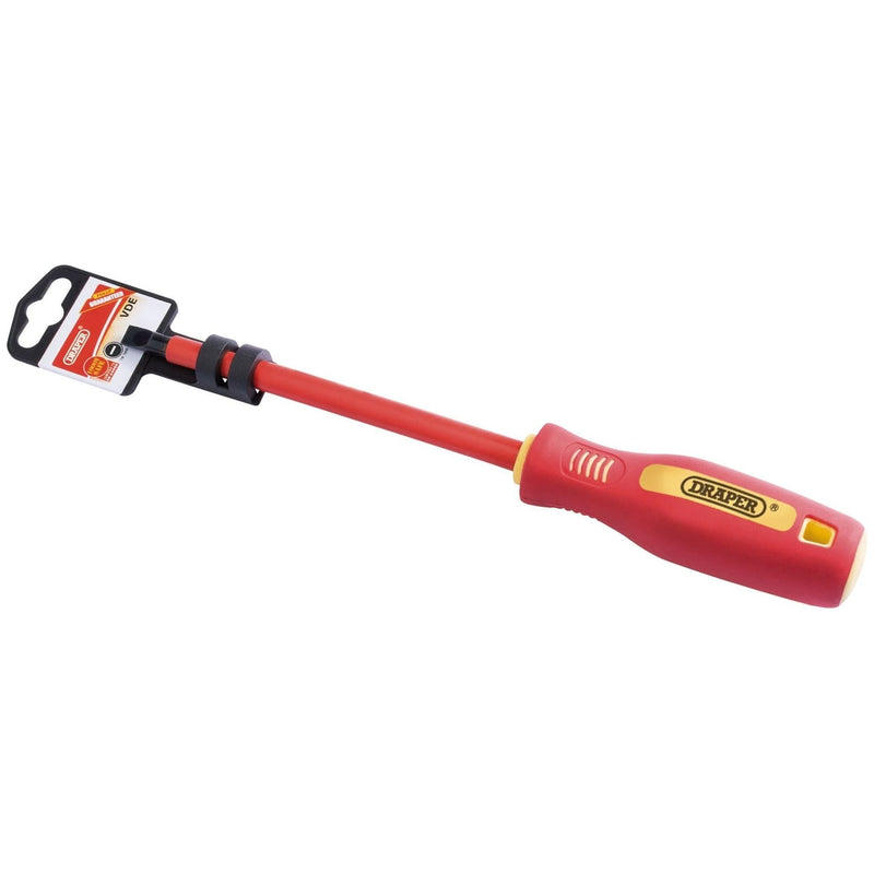 Draper Fully Insulated Plain Slot Screwdriver, 6.5 x 150mm 46519 Draper - Town Tools 
