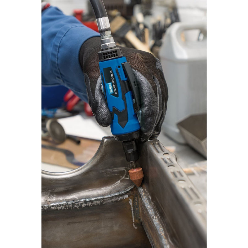 Draper Storm Force Composite Straight Mini Air Die Grinder, 6mm Draper - Town Tools 